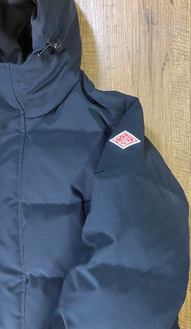【DANTON】【ダウンジャケット】【ネイビー】【XS】【1シーズンのみ使用】