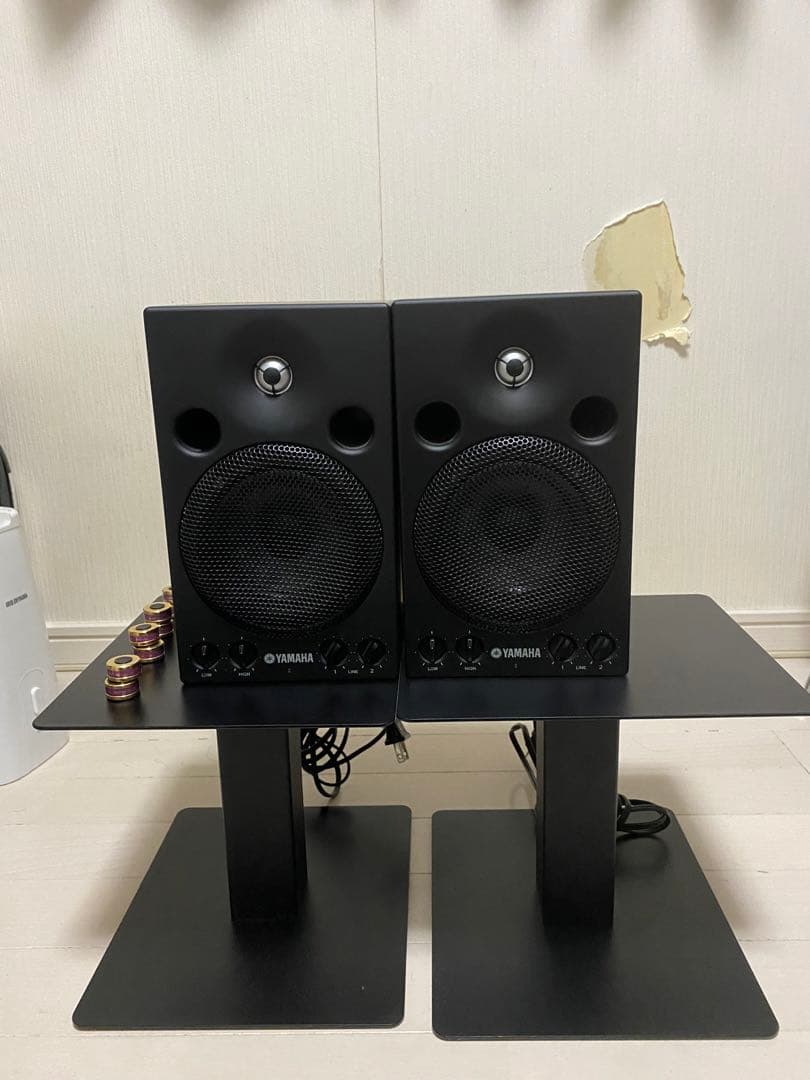 Yamaha MSP3 スピーカー ブラック スタンド付き&インシュレーター付き