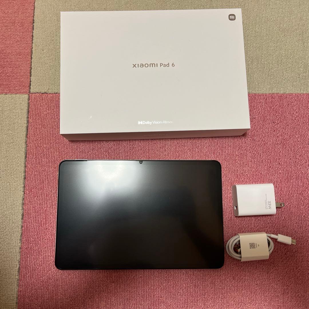 Xiaomi Pad 6 128GB ゴールド本体、純正ペン、ケース、箱付き