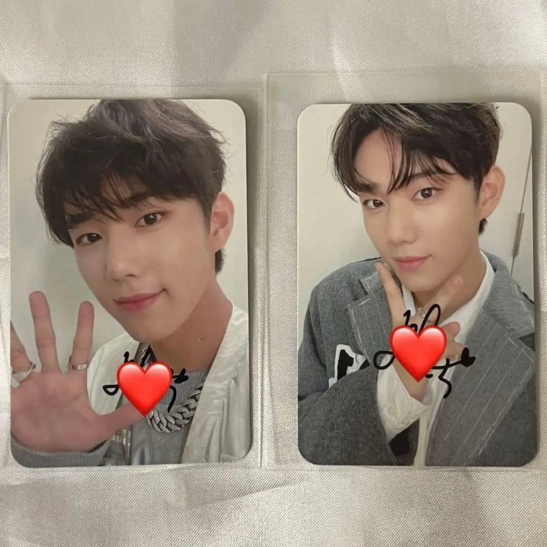 P1Harmony インタク 直筆サイン入りトレカ 2枚セット①