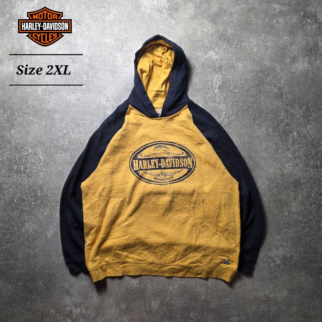 HARLEYDAVIDSONハーレースウェットパーカーラグランマスタードイエロー