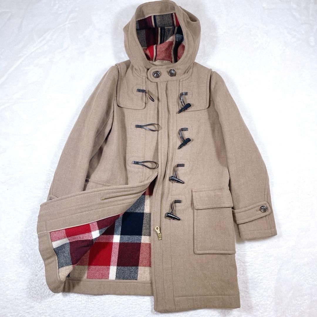 ゆいゆうママ　ブルーレーベルクレストブリッジ　ダッフルコート　裏地チェック