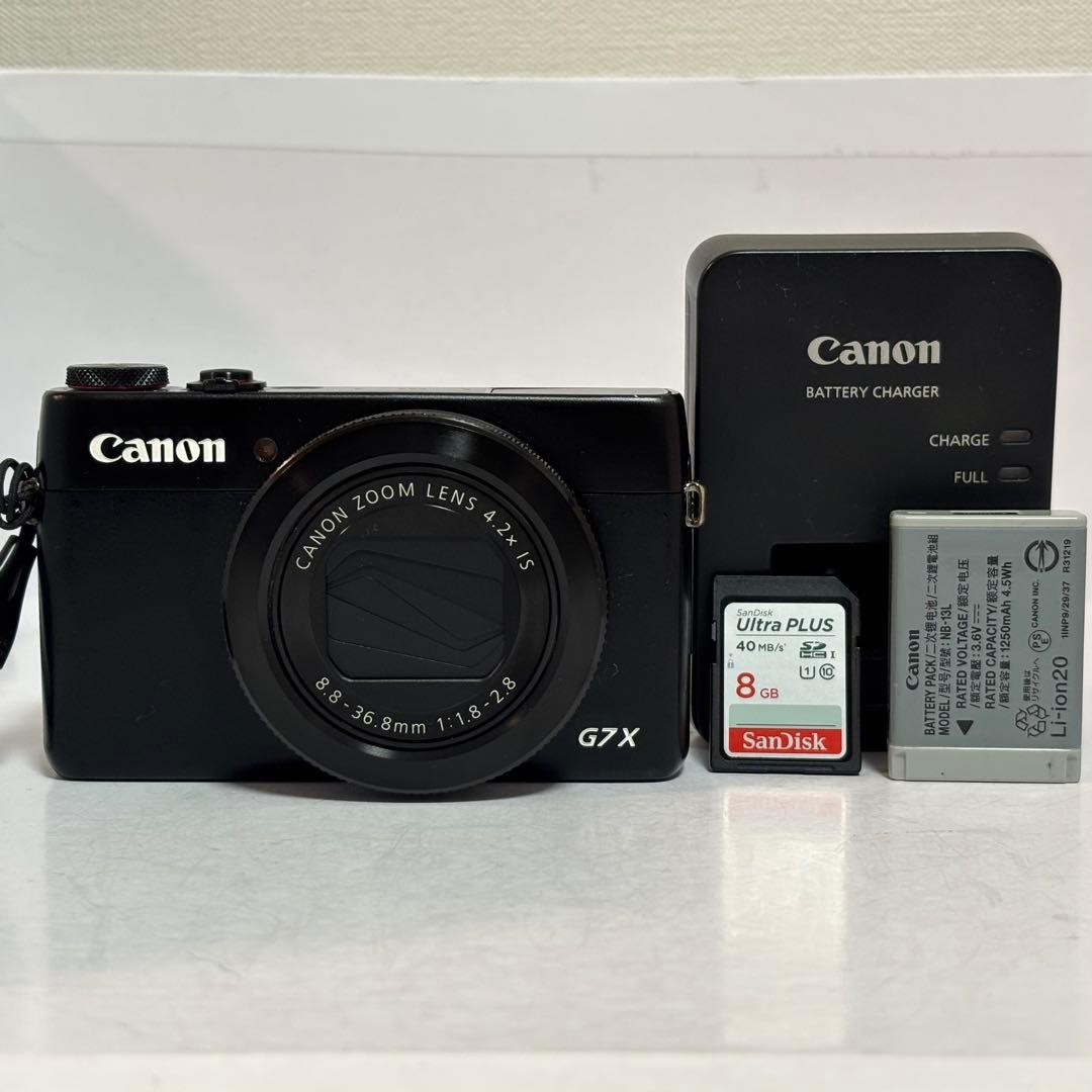 【現状品】Canon PowerShot G7X 動作確認済 充電器 SDカード