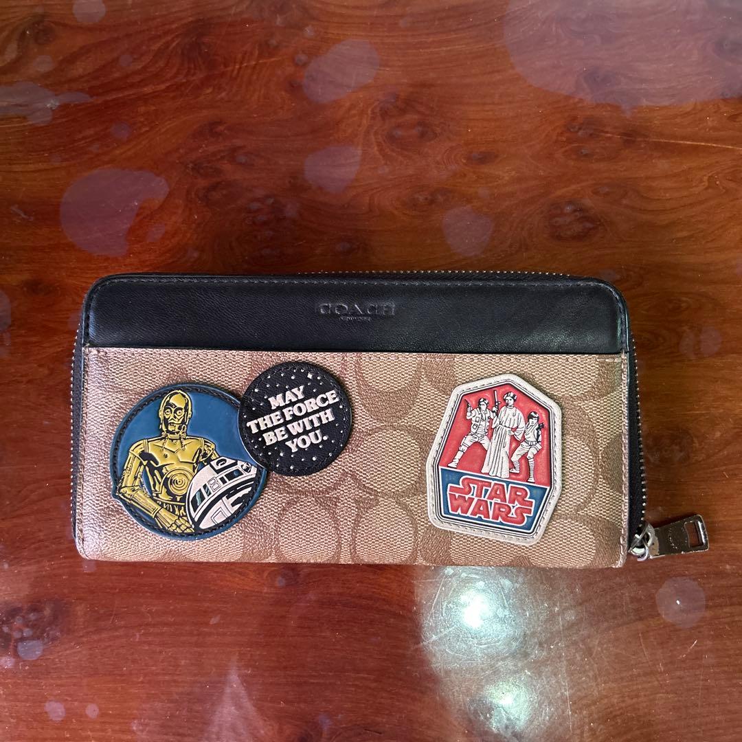 コーチ/COACH×スターウォーズコラボ限定品 長財布 ブラウン 茶