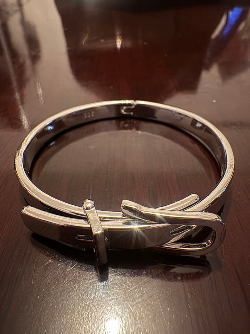 シルバー925 ベルトデザイン　ブレスレット　サイズ調整可