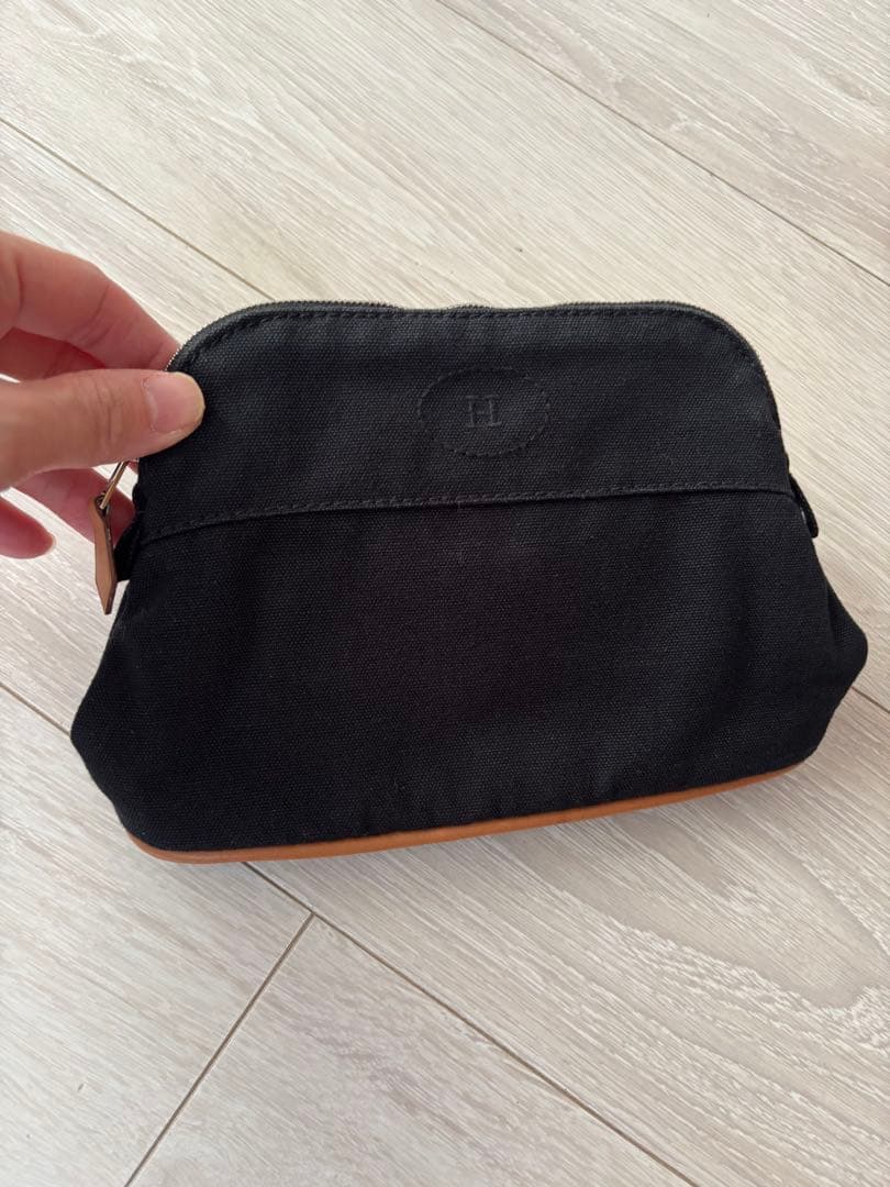 エルメス HERMES ボリードポーチ ブラック 黒