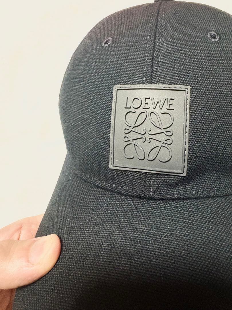 LOEWE ロエベ ロゴキャップ ネイビー サイズ59 納品書 タグ 箱付き