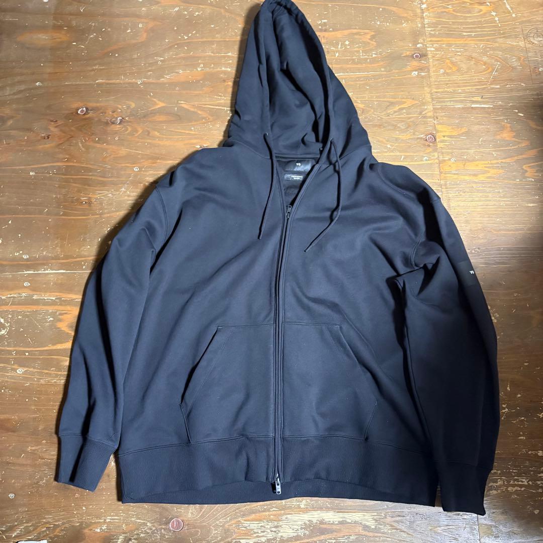 Y-3 ブラック フルジップパーカー 2XL