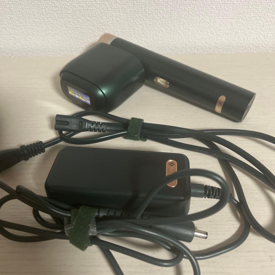 JOVS脱毛器 グリーン 充電器付き