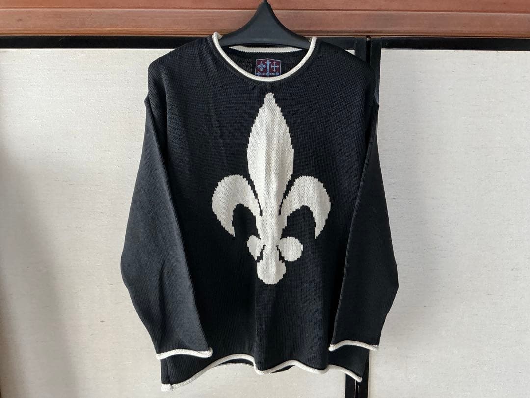 LION HEARTコットンセーター（フレアーデザインコットンニット）　Lサイズ