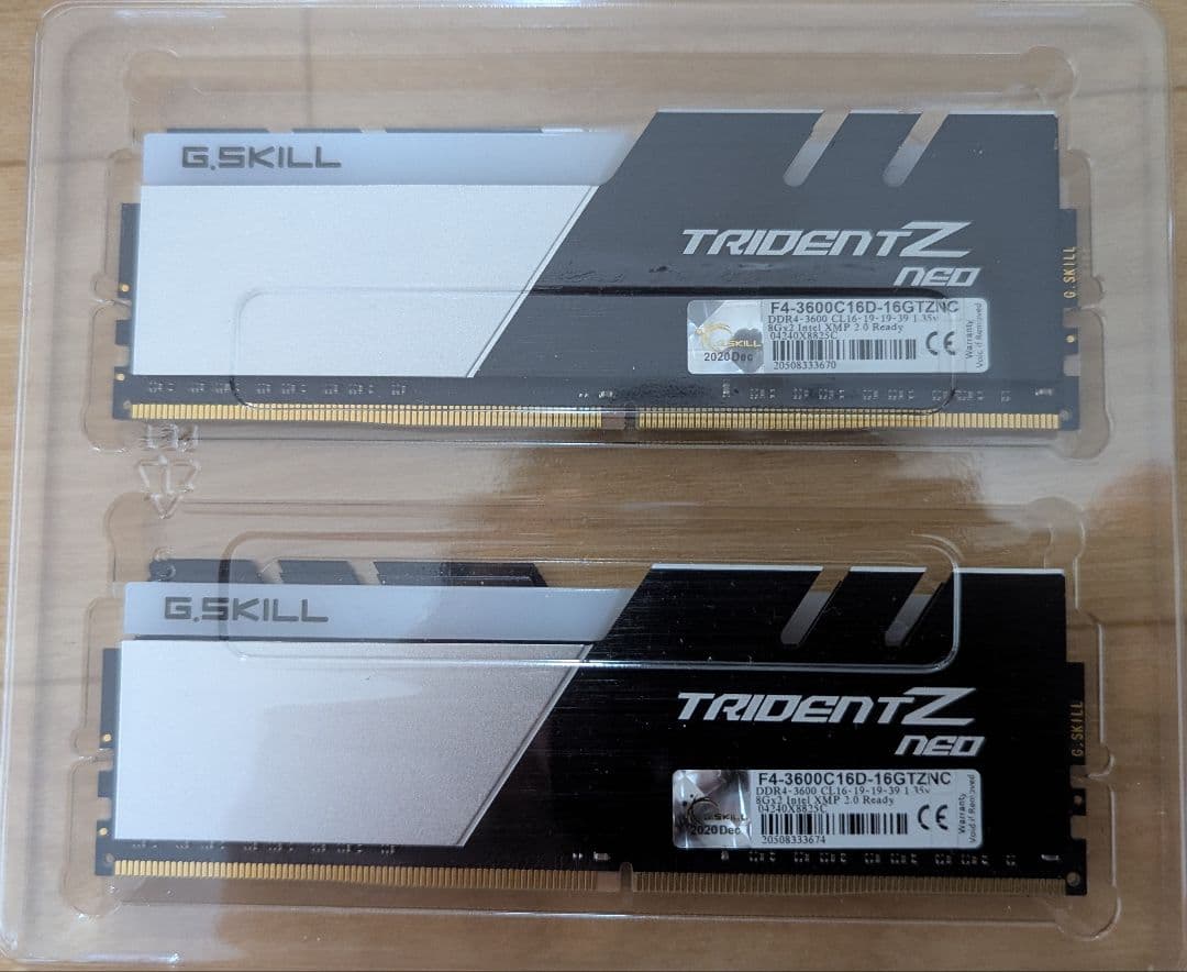 G.Skill TridentZ NeoF4-3600C16D-16GTZNC②