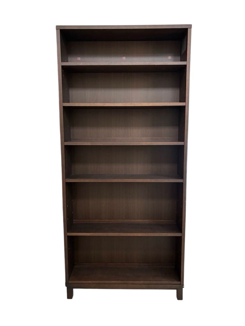 無印良品 本棚 薄型 シェルフ ブラウン 木製