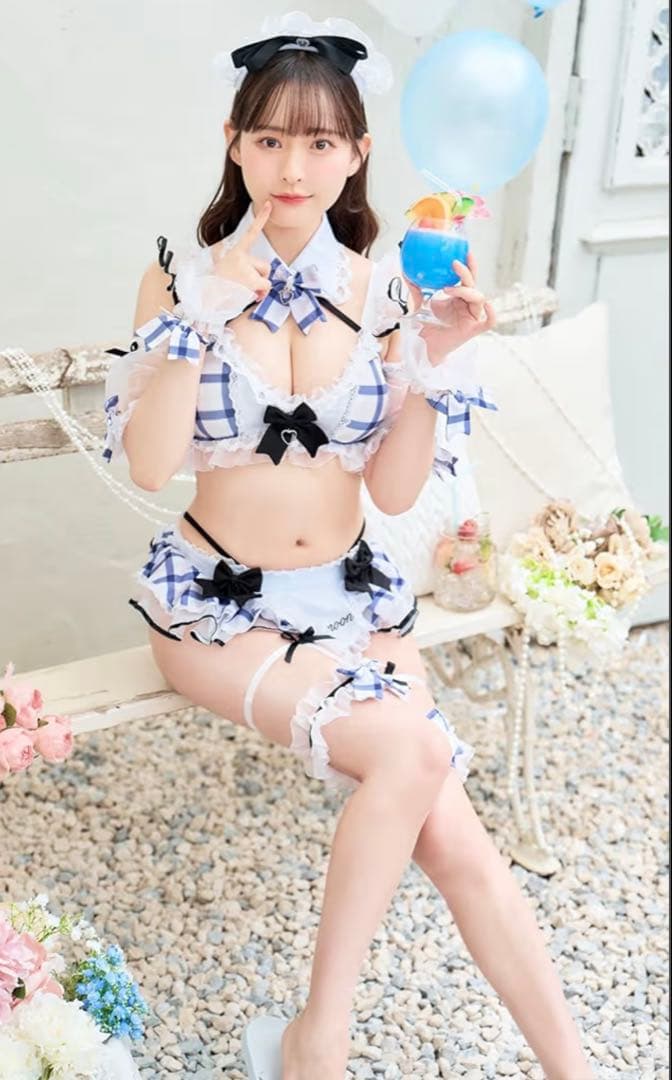 マリームーン　コスプレ　水着　チェック　ビキニ