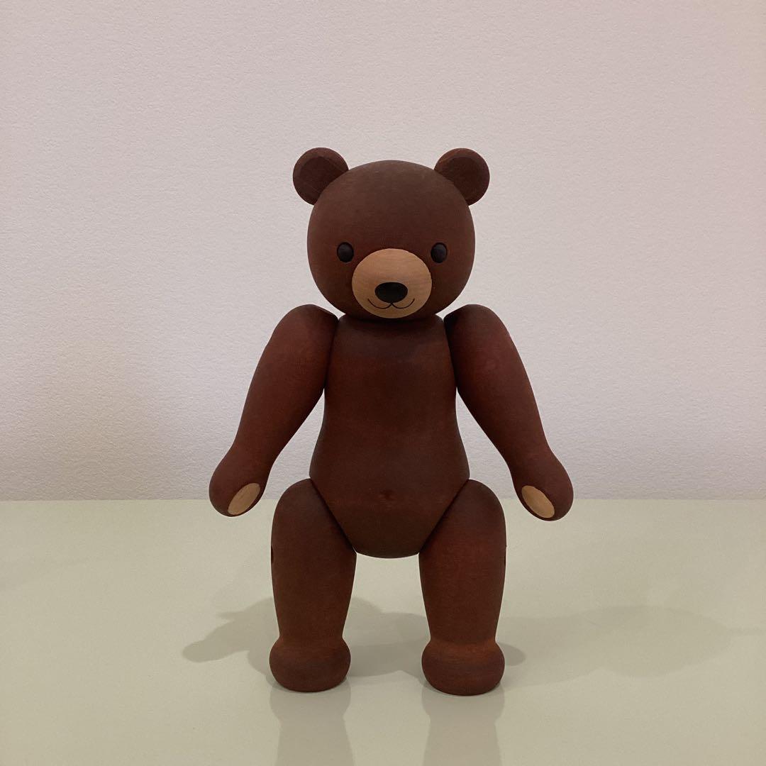 【専用】　新品　ドイツ　KWO 木製テディベア　ブラウン色　木製くま　家族