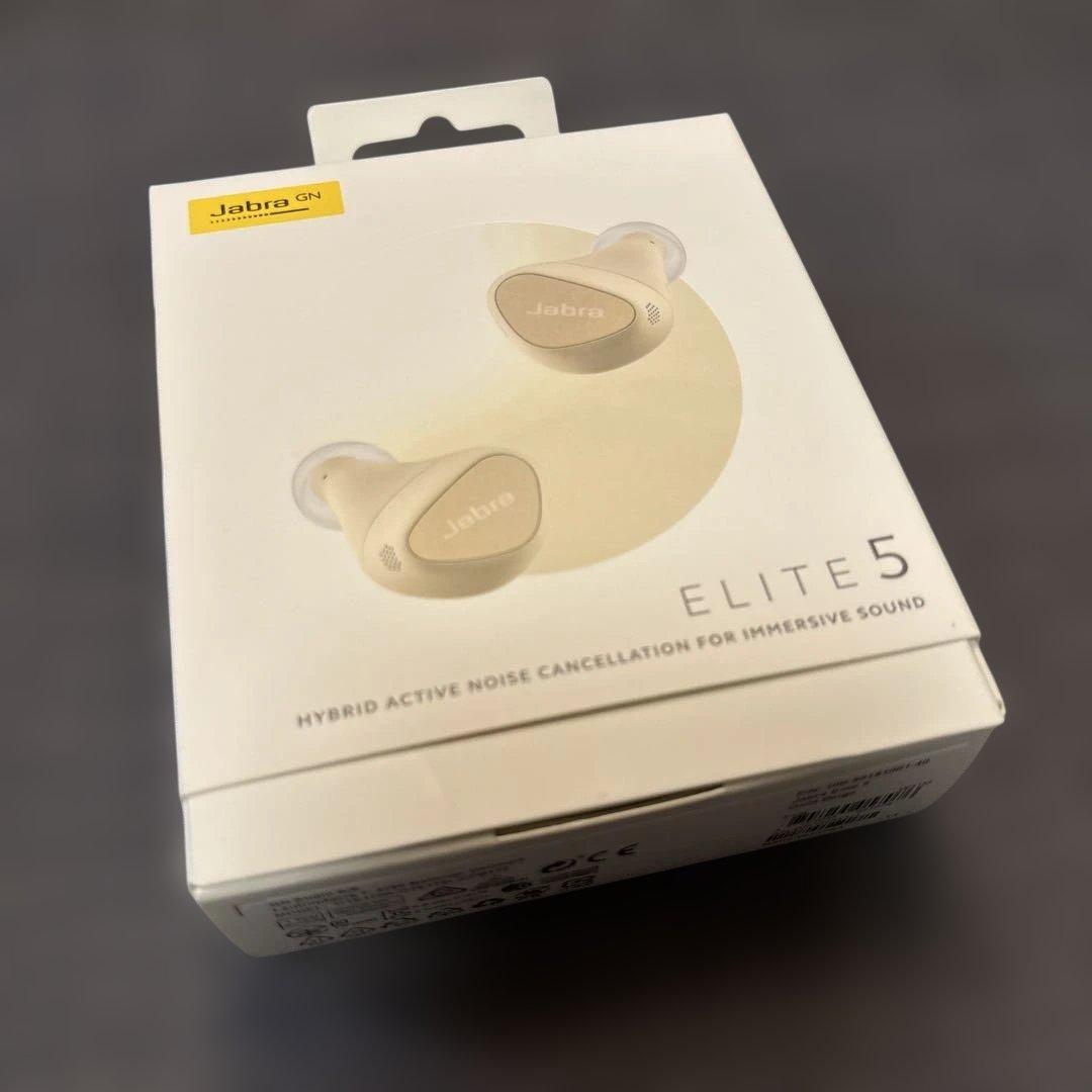 【美品】Jabra Elite 5 Gold Beige ワイヤレスイヤホン