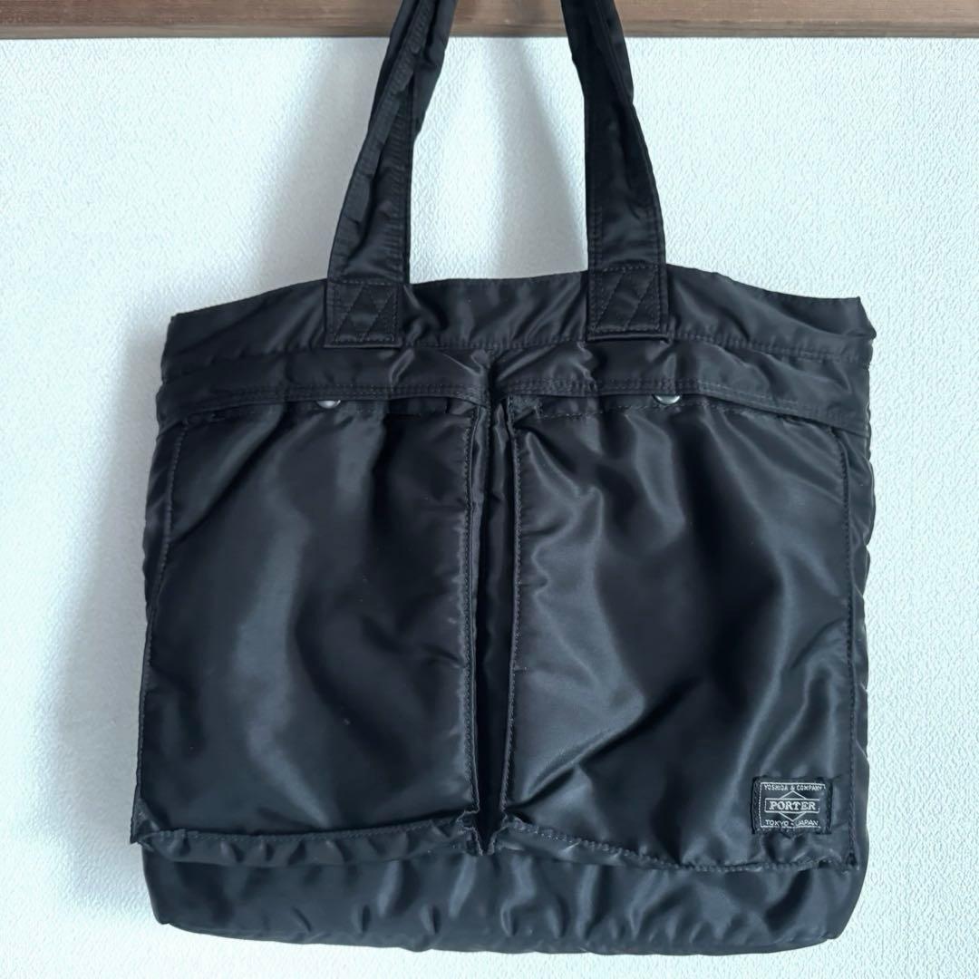 PORTER タンカー トートバッグ A4可 肩掛け可 ブラック