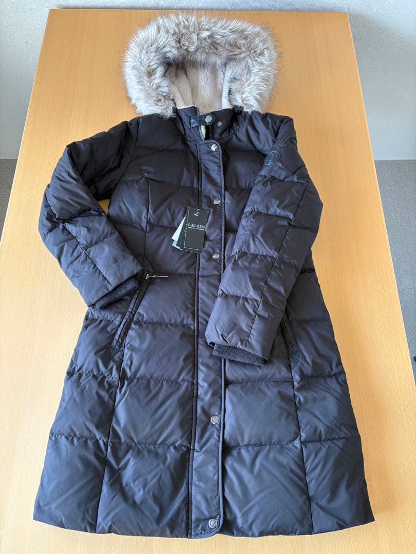 LAUREN ファー付ダウン　XS