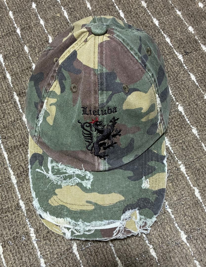 ALEXANDER DIGENOVA 25SS 迷彩CAP カモ　ダメージ加工