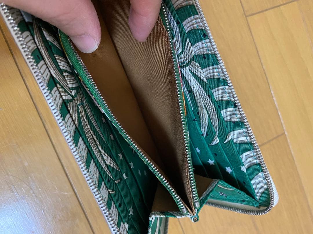 エルメス 長財布 アザップロング シルクイン シルバー金具HERMES 財布