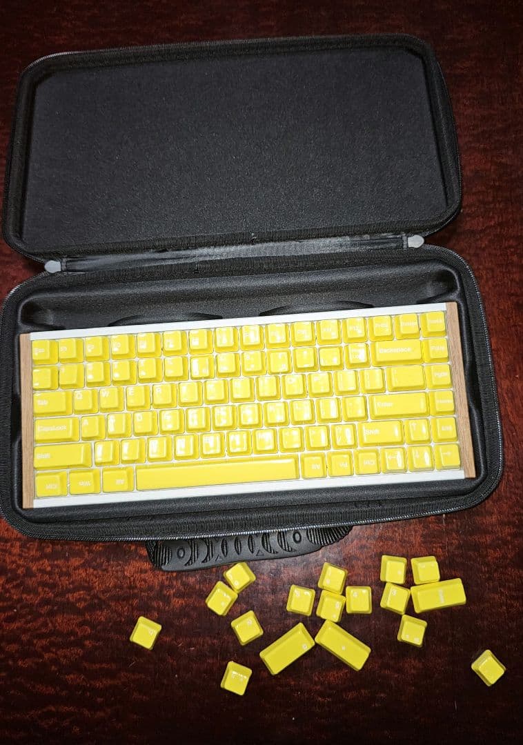 Cerakey セラミックキーキャップ イエロー keychron本体付