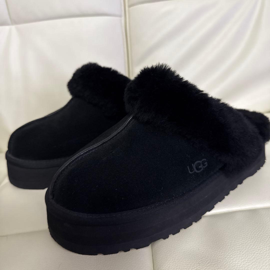 UGG ブラック アグ ディスケット　スリッポン　39