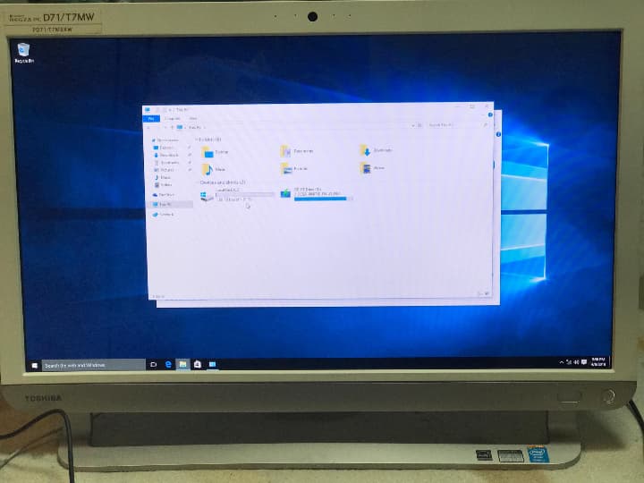 その他 toshiba regza pc d71/t7mw all in one