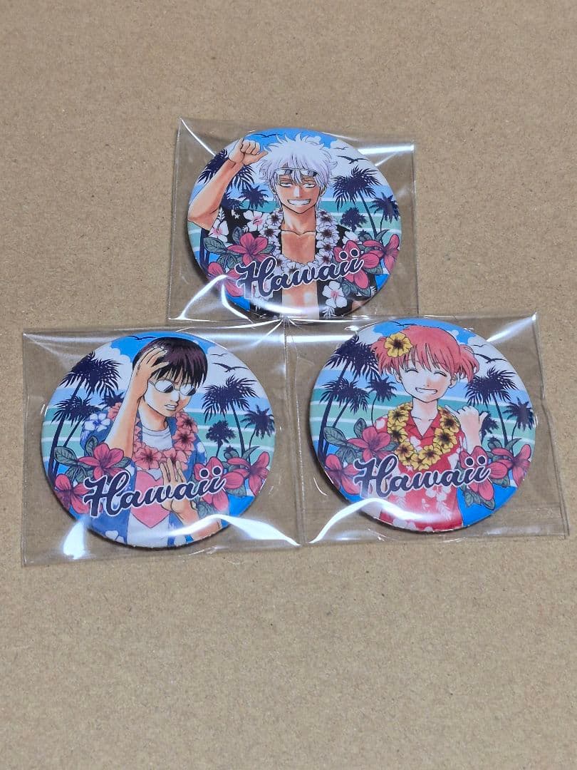 銀魂 ハワイ 缶バッジ 万事屋