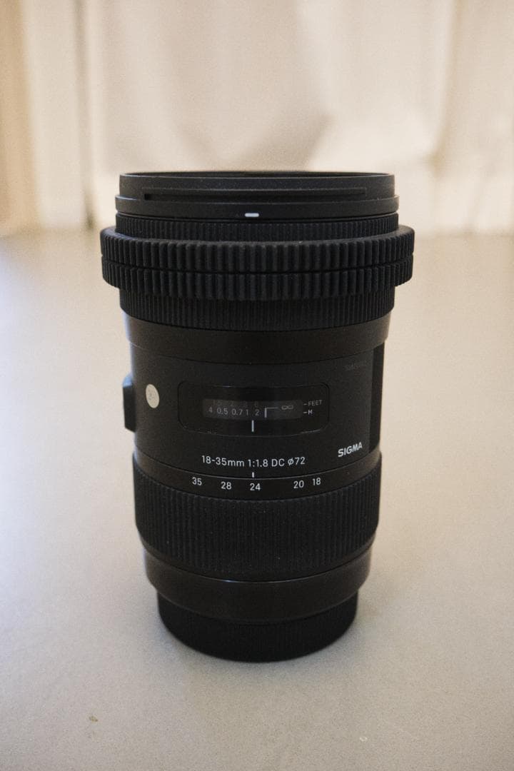 SIGMA ART 18-35mm F1.8 EFマウント フォーカスギア付き