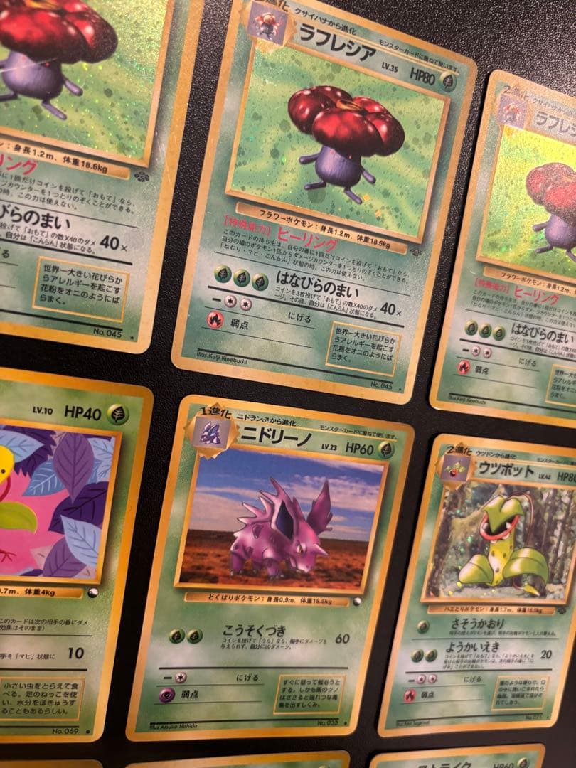 旧裏 ポケモンカード ラフレシア マダツボミ わるい R団 ストライク カイロス