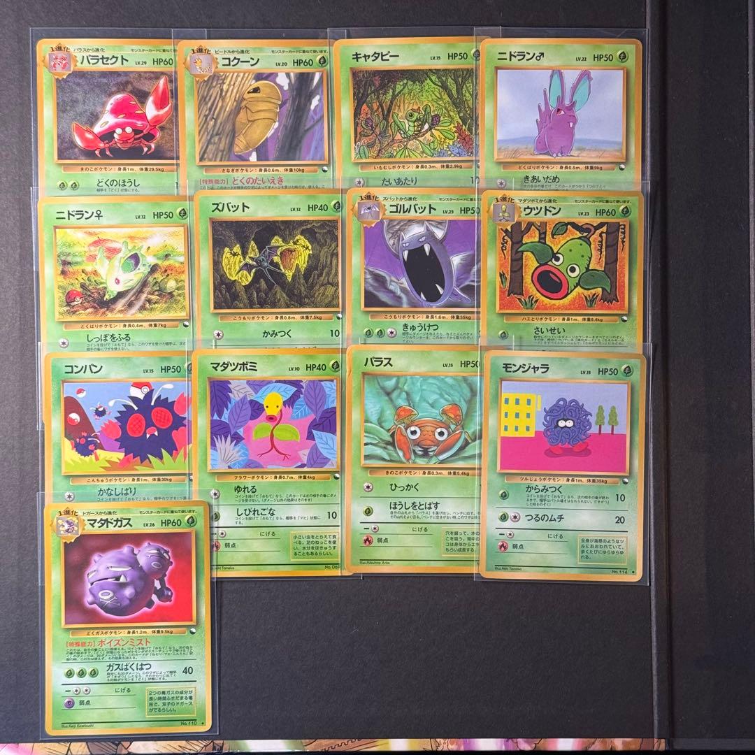 ポケモンカード　旧裏　まとめ売り　拡張シート　草タイプ