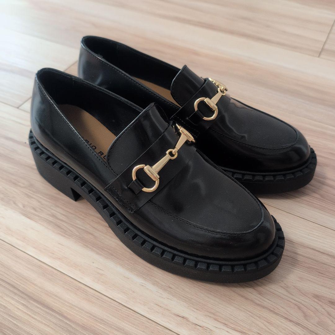 新品FABIO RUSCONIファビオルスコーニ☆37サイズビットローファー革靴