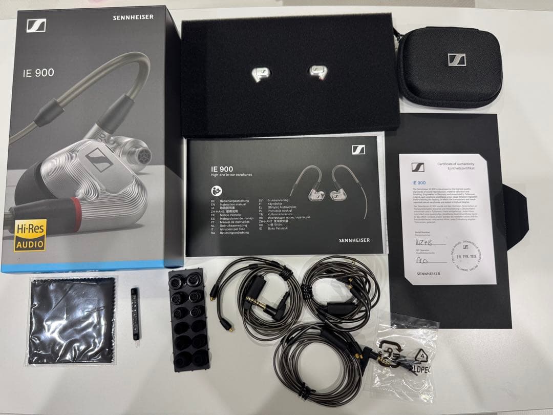 【正規品・美品】Sennheiser IE 900 本物証明写真あり イヤホン