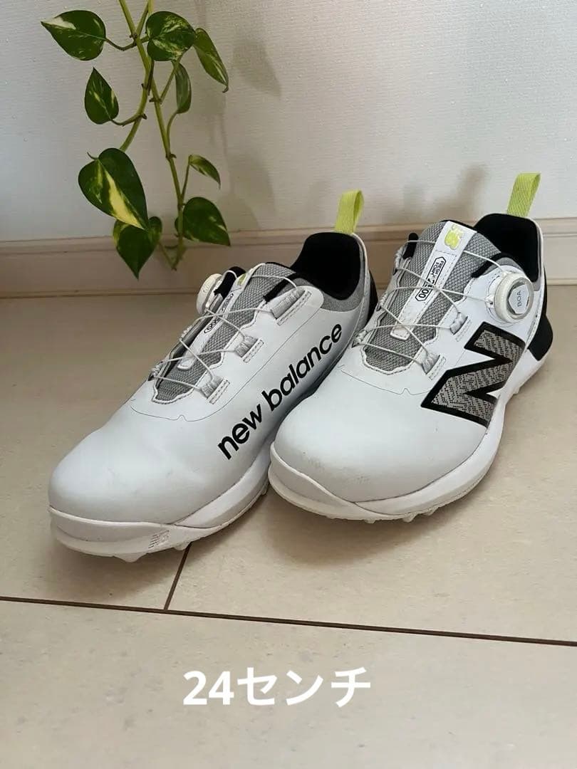 new balance ゴルフシューズ ホワイト