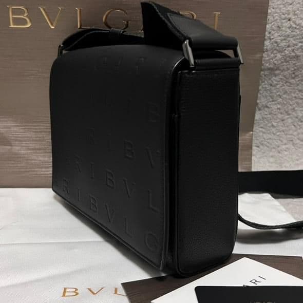 ✨完売品✨BVLGARI ブルガリ メッセンジャーバッグ 山下智久 総柄 レザー
