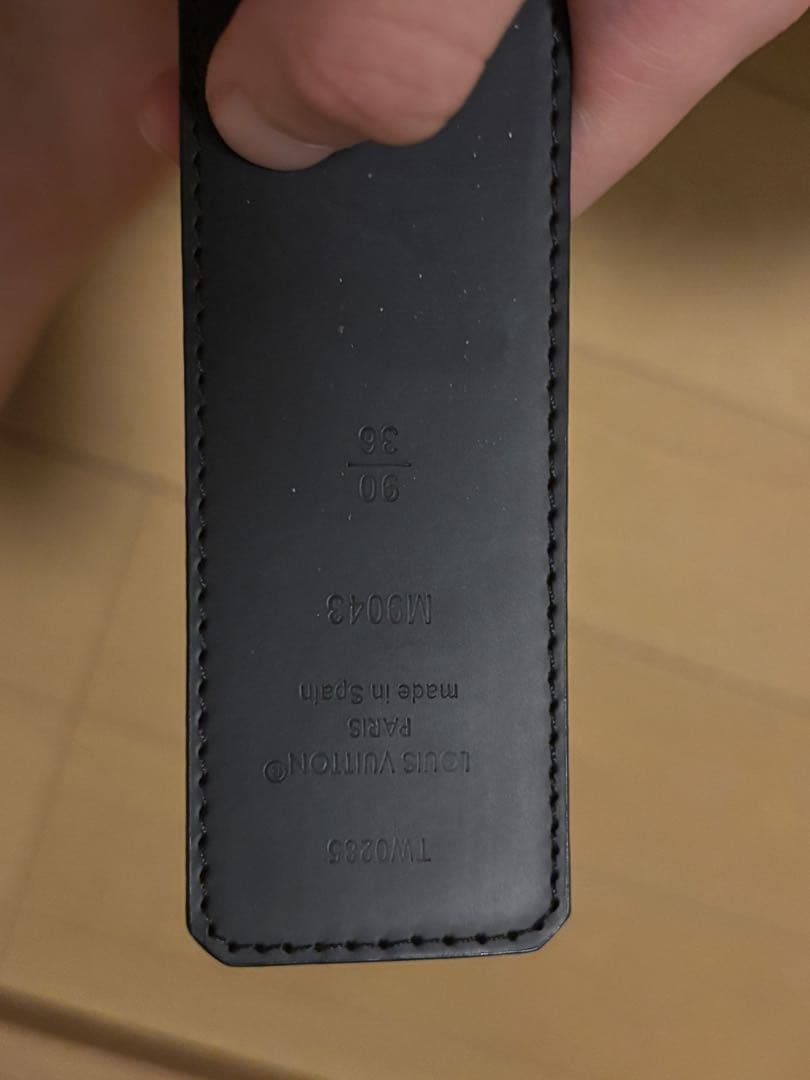 JEEN　ルイ・ヴィトン ブラック ベルト