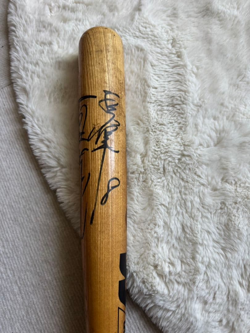 原辰徳　実使用サイン入りMizuno 木製バット