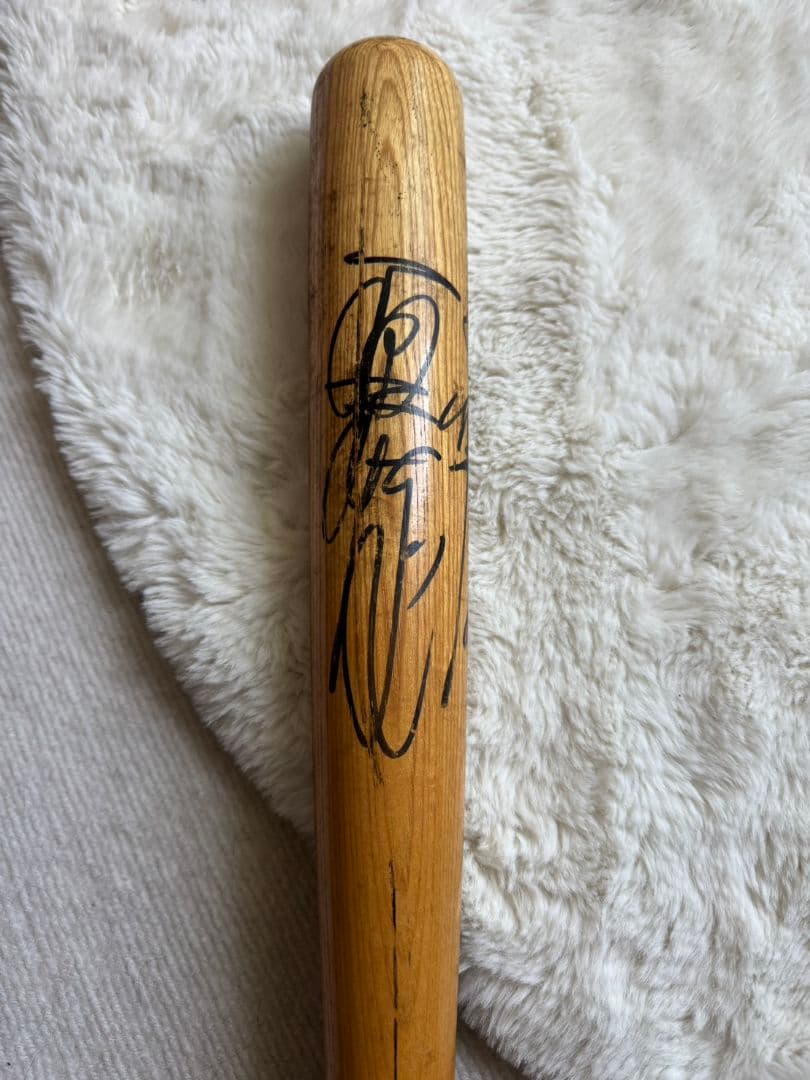 原辰徳　実使用サイン入りMizuno 木製バット