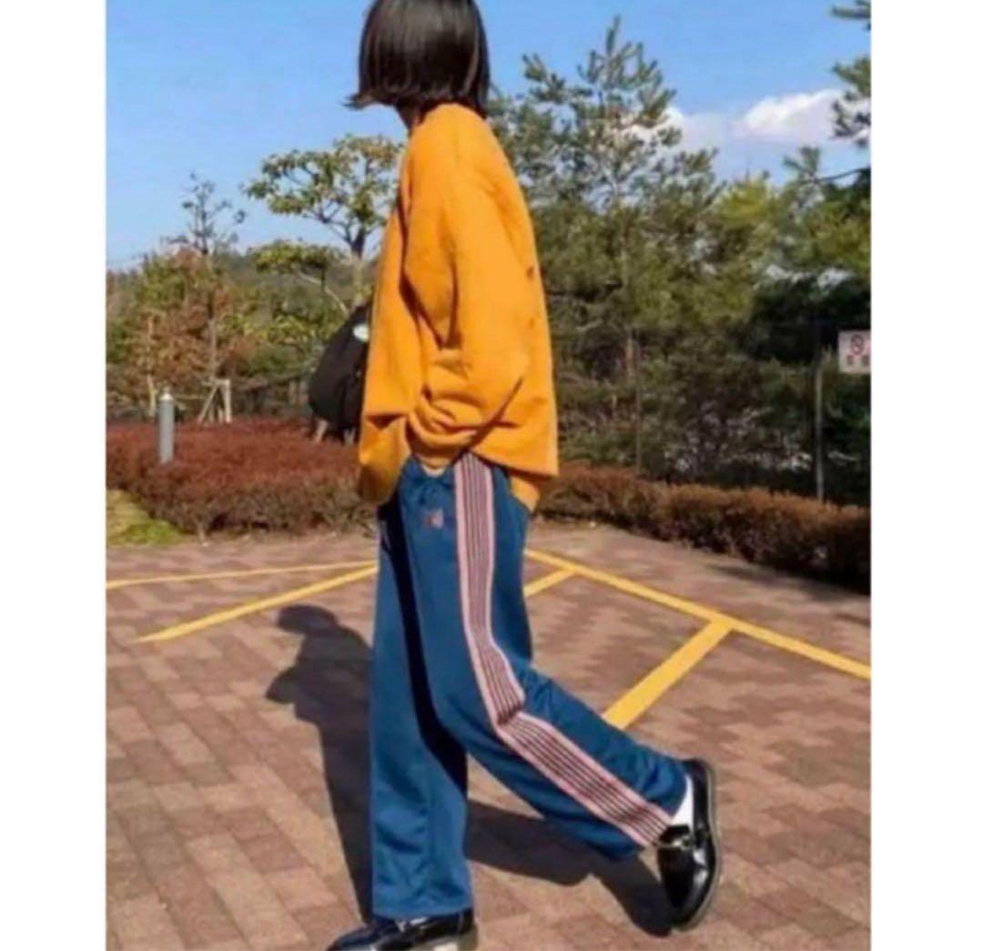 専用　needles 21ss トラックパンツ　ストレート　ティールグリーン　S