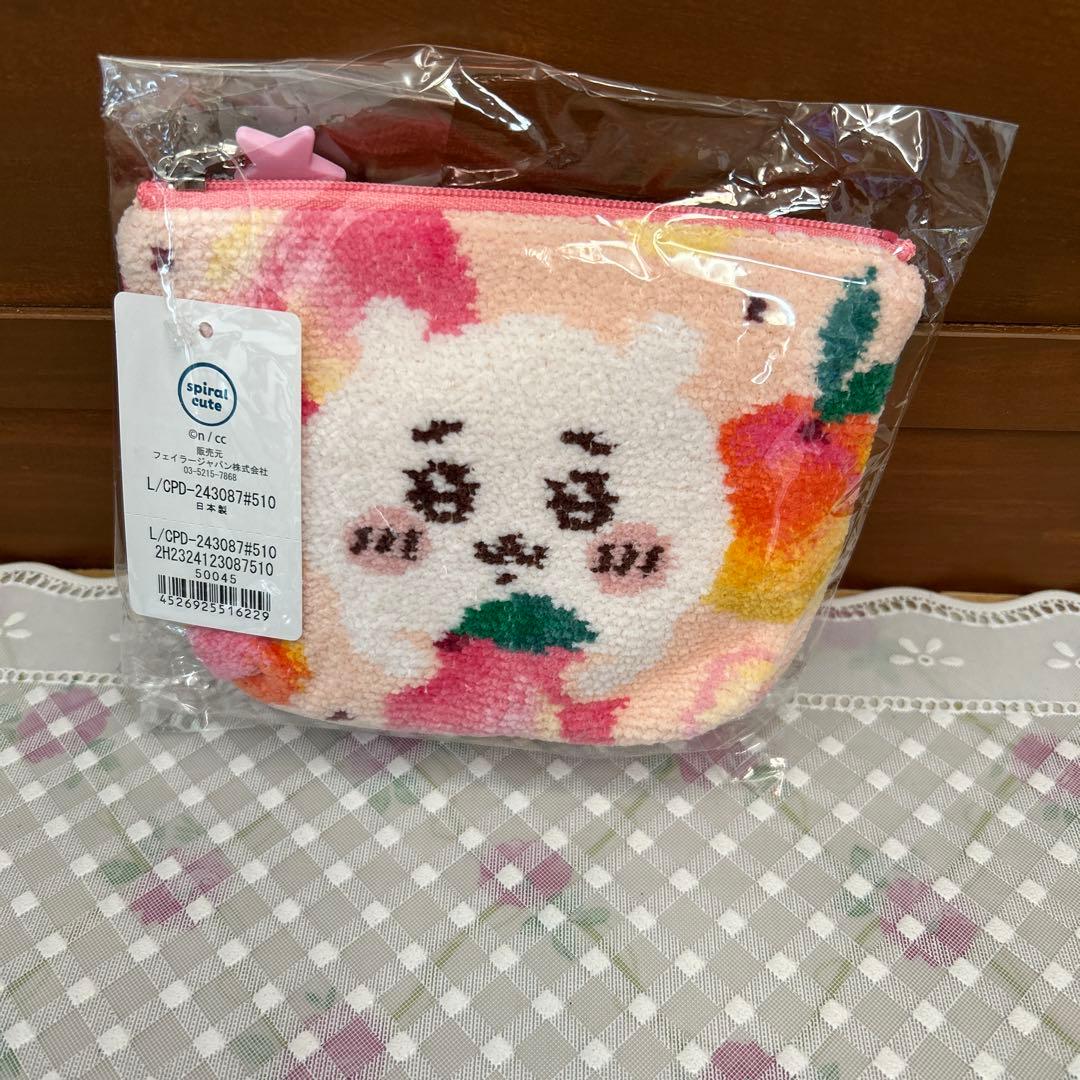 FEILER LOVERARY ちいかわピーチドット　ポーチ