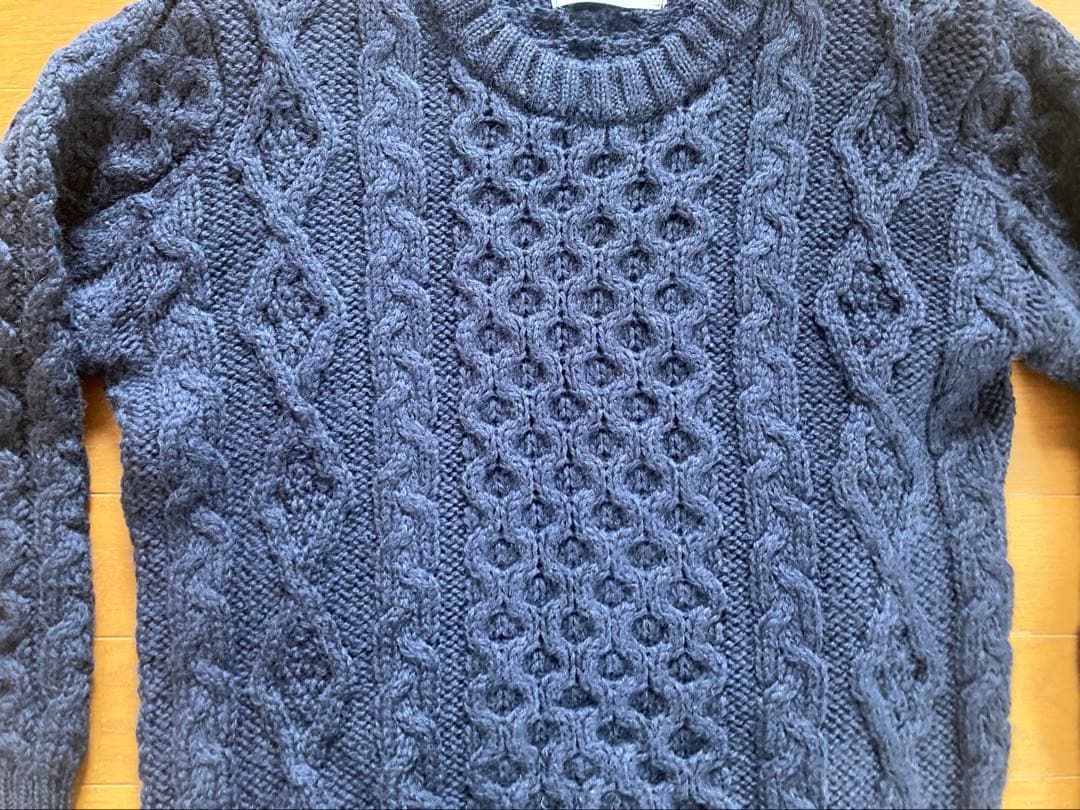 Kerry Woollen Mills ニットセーター　ネイビー