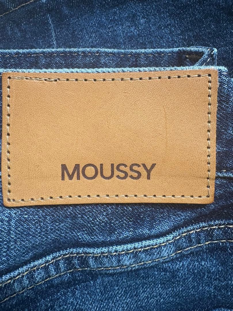パンツ MOUSSY MVS D/BLU FLARE 25