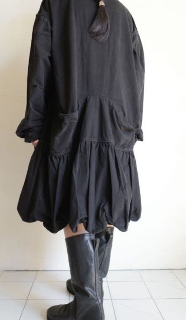 芦*屋様 最終値下げ価格HOUGA ブラックルックフォワードコート