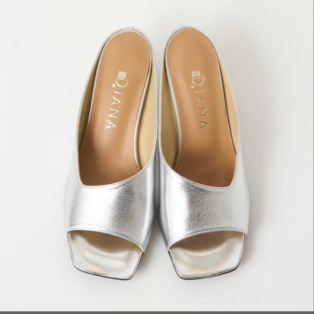 DIANA ダイアナ　ミュール　シルバー　美品