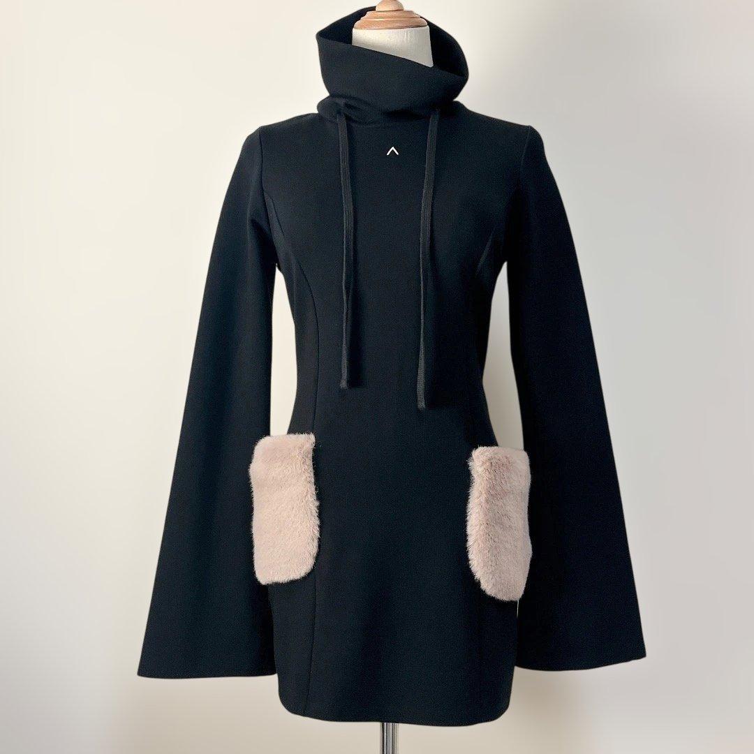 アンドマリー ANDMARY Fur pocket mini dress ワンピ