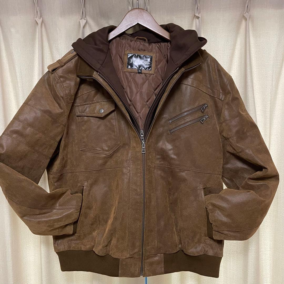 FLAVOR フレーバー　本革　レザー　ジャケット　キルティング