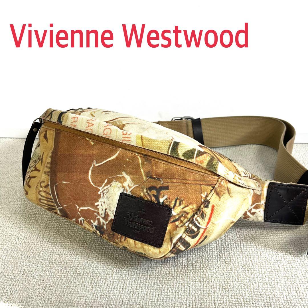 ヴィヴィアンウエストウッド ウエストバッグ/ボディバッグ キャンバス オーブ