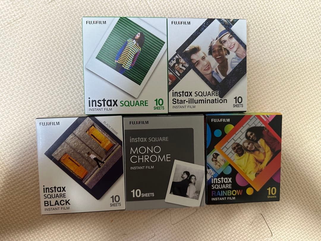 富士フイルム　チェキ　インスタックス　スクエア　バラエティー　5個セット
