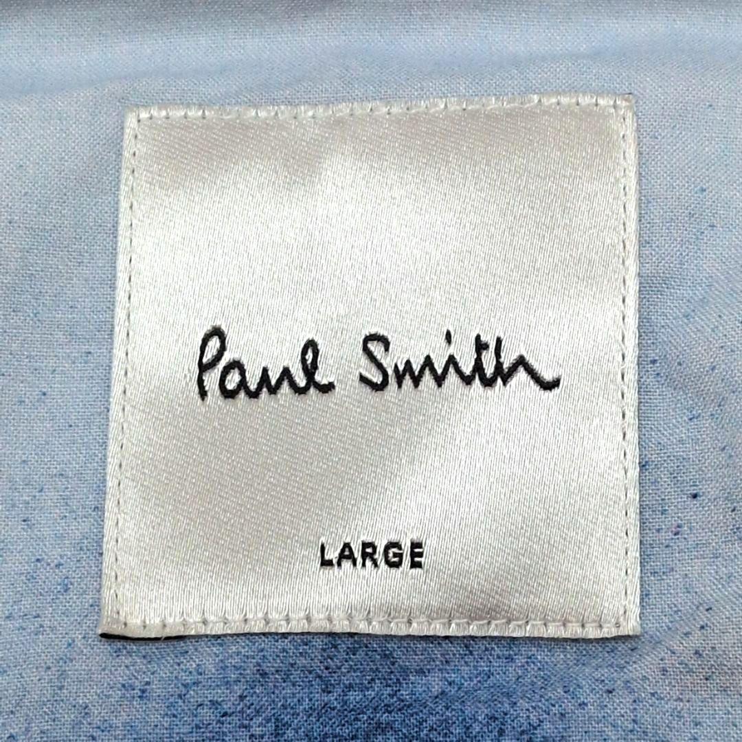 【現行ロゴ 極美品 Lサイズ】ポールスミス　スプレーロゴ　長袖　シャツ　総柄