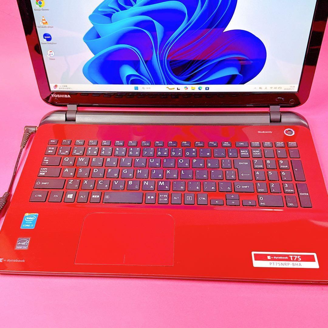 極速i7‼️新品SSD 薄型ノートパソコン windows11 カメラ オフィス