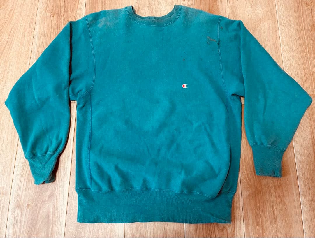 90s Champion Reverse Weave XL USA製 エメラルド